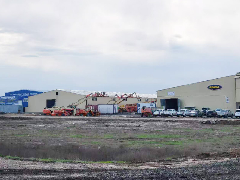 Construction machinery warehouse inventory